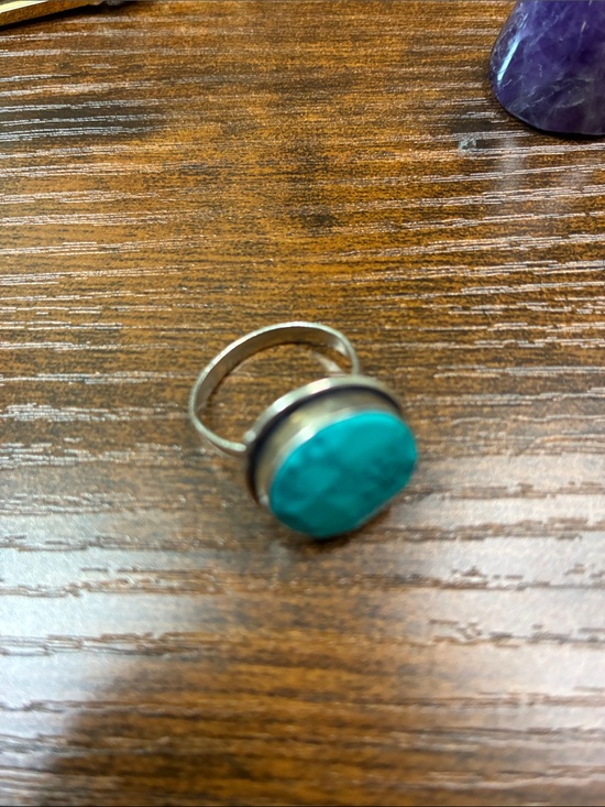 Jewelry - Sterling Silver Turquoise Statement Ring - Vibrant Turquoise